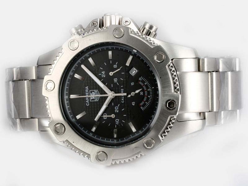 Tag Heuer Link Black Dial Same Chassis As 7750-High Quality Montre