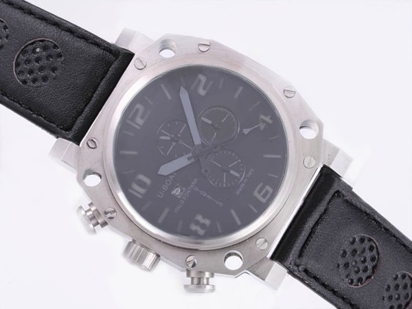 U-Boat Thousands of Feet Black Dial-Gray Marking Montre U-Boat Thousands of Feet Black Dial-Gray Marking Montre