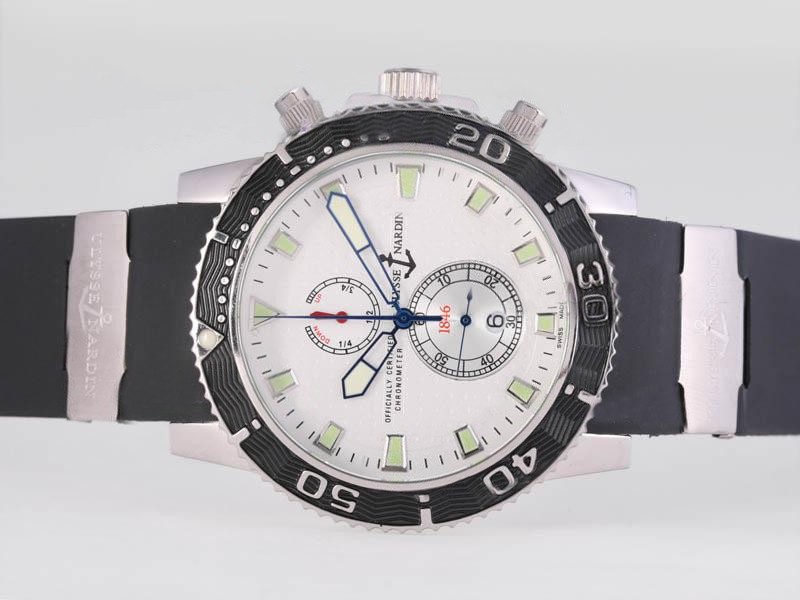 Ulysse Nardin Working Chronograph with White Dial Montre