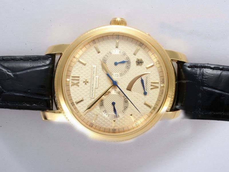 Vacheron Constantin Manual Widing Gold Case with White Dial Montre