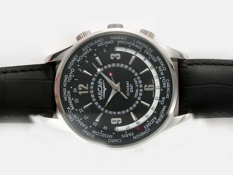 Vulcain GMT Manual Winding Working Alarm Montre
