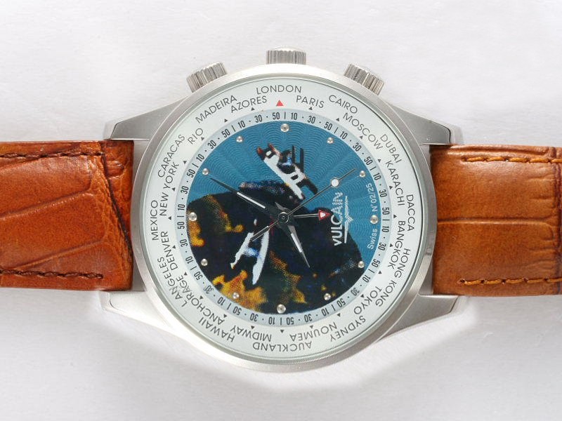 Vulcain GMT Manual Wind Alarm Montre