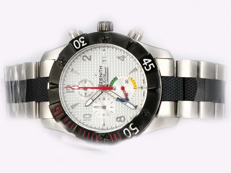 Zenith Working Chronograph with White Dial Montre
